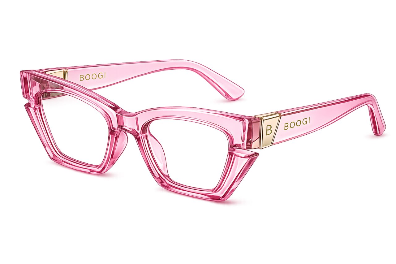 pink glasses
